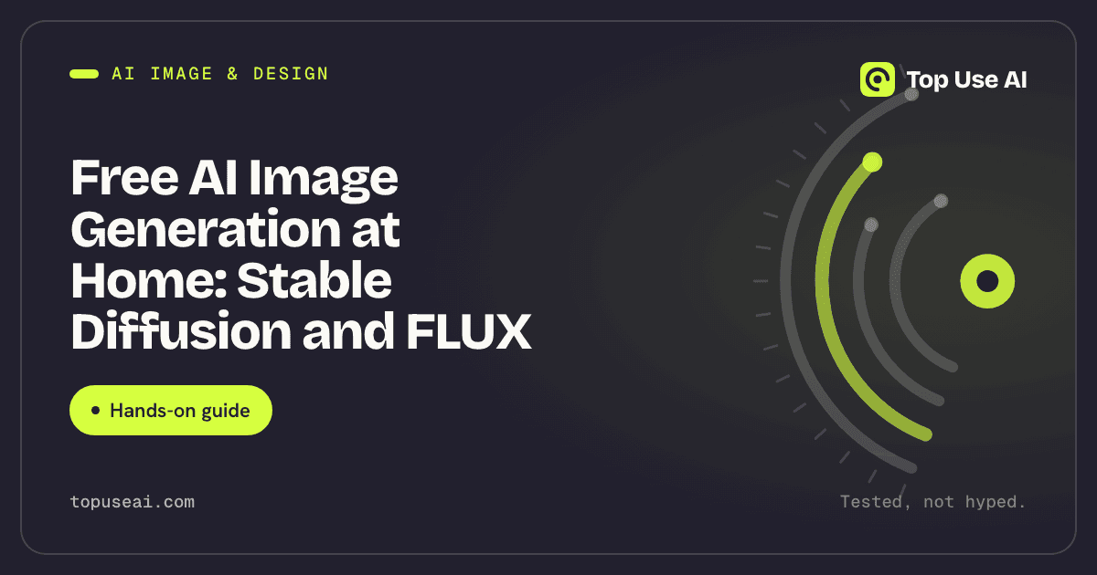 Free AI Image Generation at Home: Stable Diffusion and FLUX
