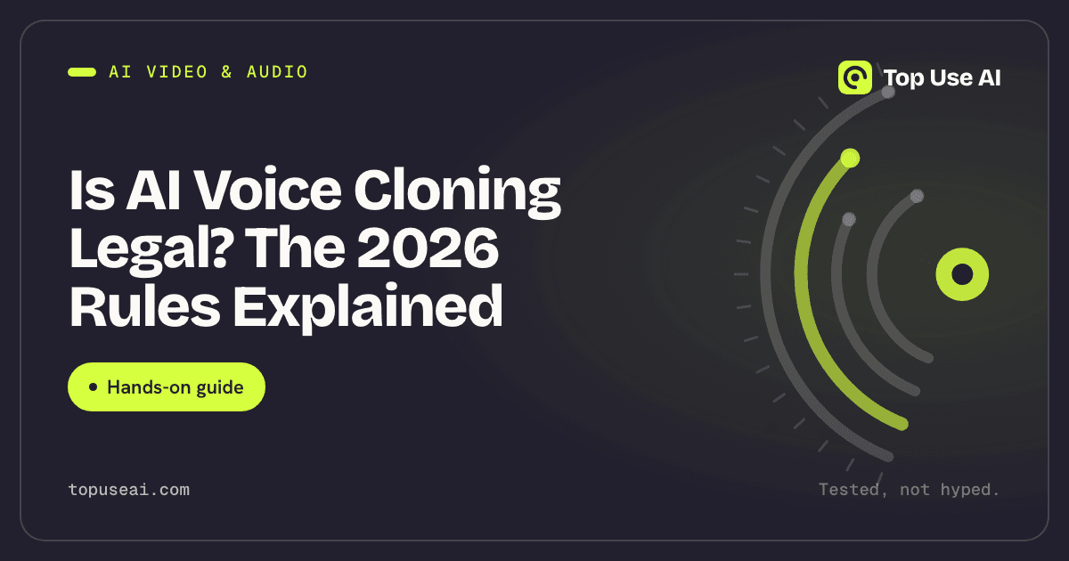 Is AI Voice Cloning Legal? The 2026 Rules Explained