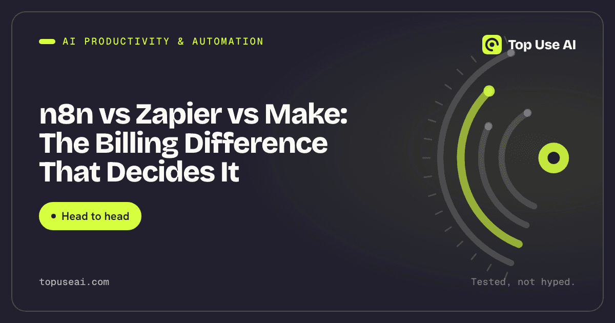 n8n vs Zapier vs Make: The Billing Difference That Decides It