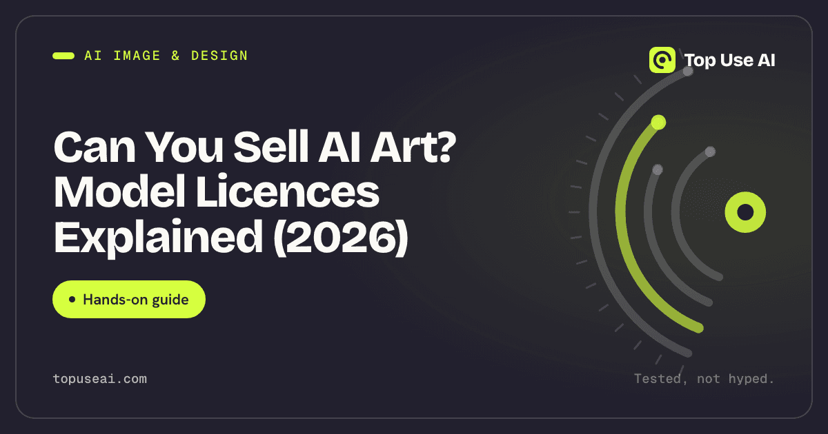 Can You Sell AI Art? Model Licences Explained (2026)