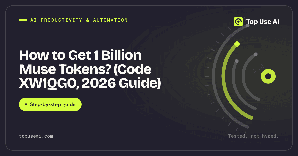 How to Get 1 Billion Muse Tokens? (Code XW1QGO, 2026 Guide)