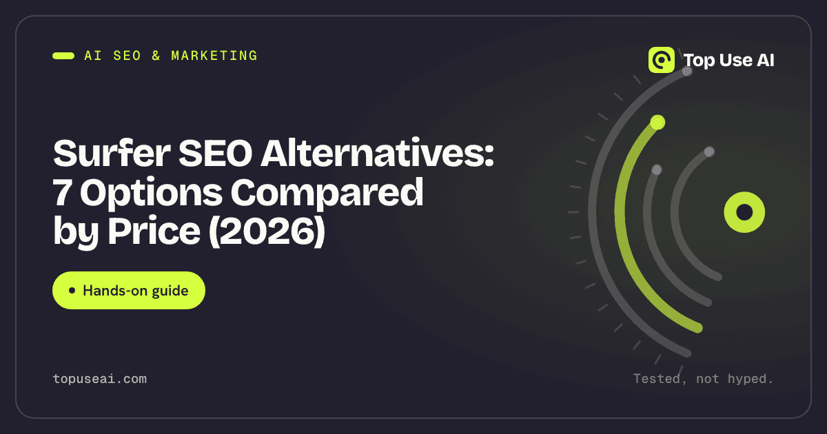 Surfer SEO Alternatives: 7 Options Compared by Price (2026)
